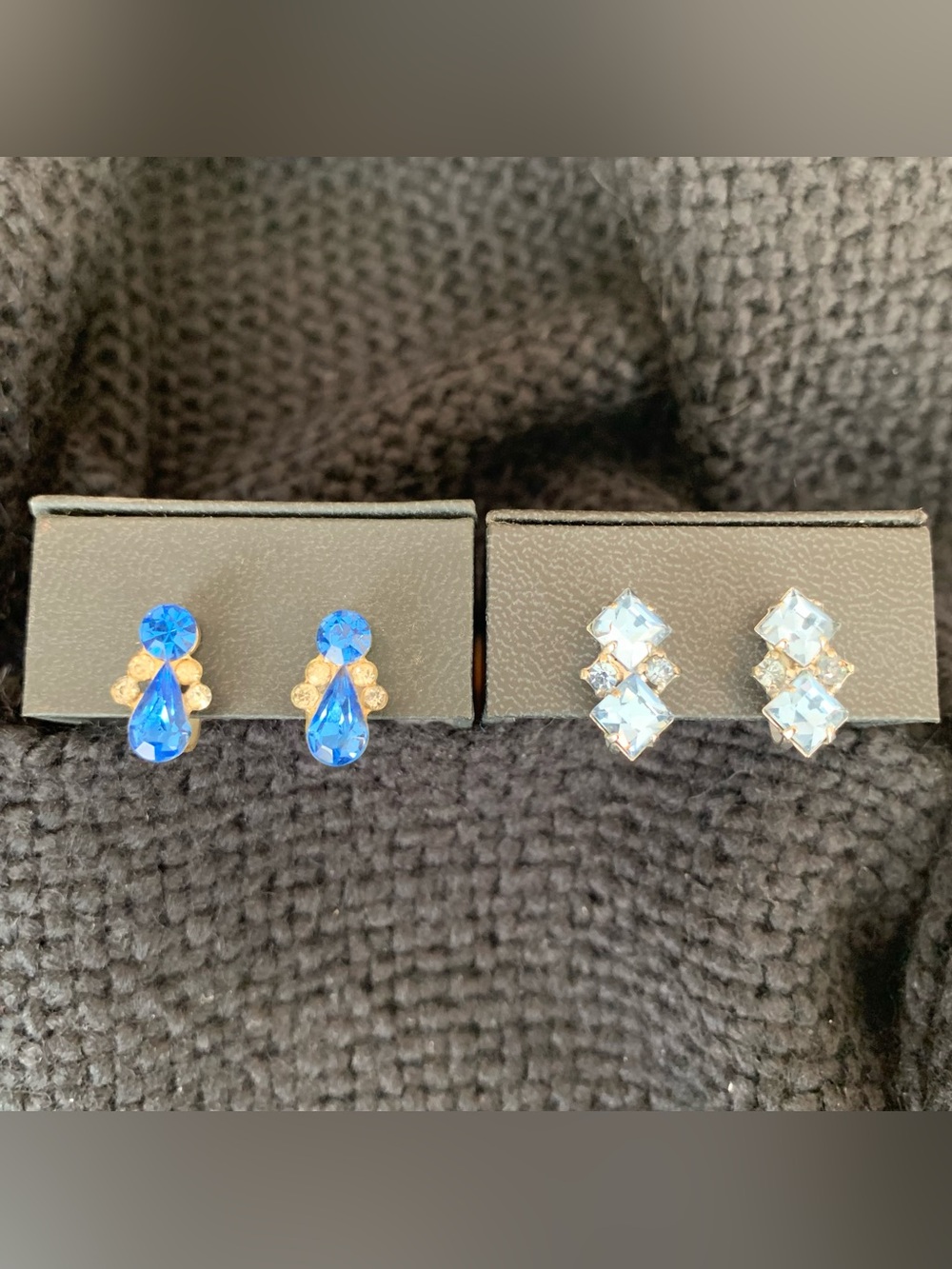 Coro Vintage Screw-Back Earrings - 2 pairs